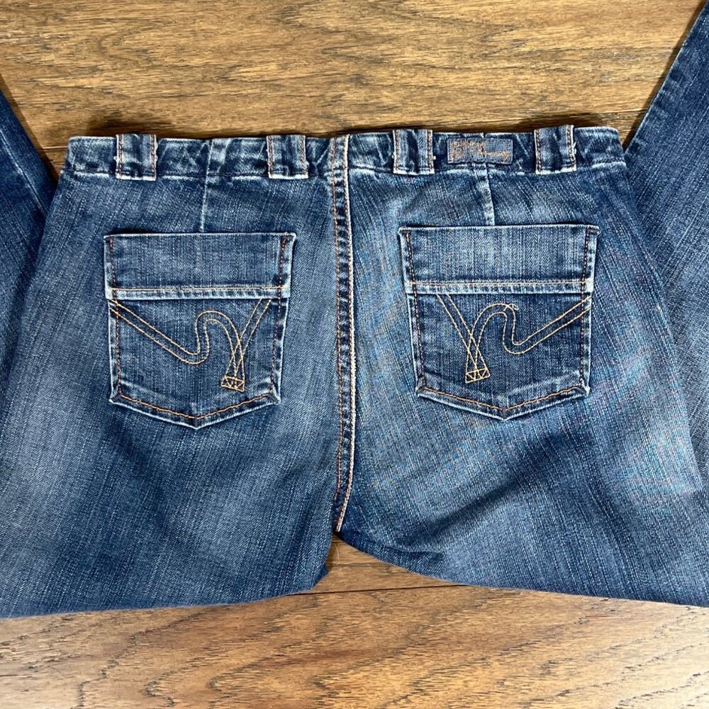 CITIZENS OF HUMANITY Drawstring Cropped Jeans in Mykonos Blue Sz 25 Cut #2716 - Picture 3 of 5